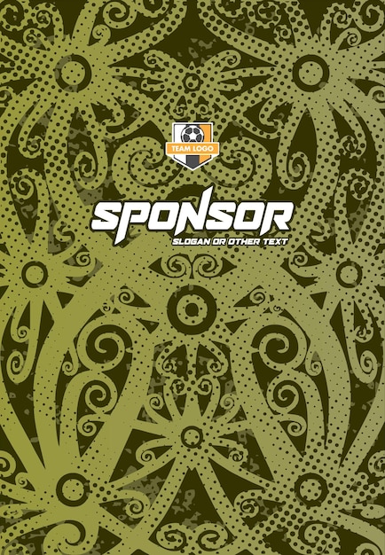 Diseño de estampado deportivo listo para imprimir para sublimación