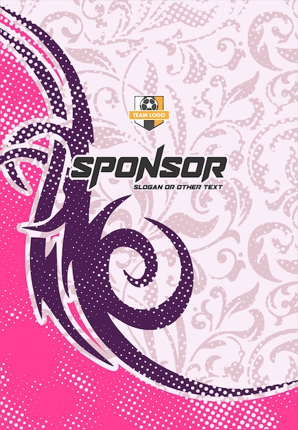 Diseño de estampado deportivo listo para imprimir para sublimación