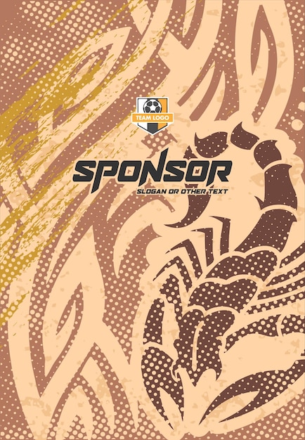Diseño de estampado deportivo listo para imprimir para sublimación
