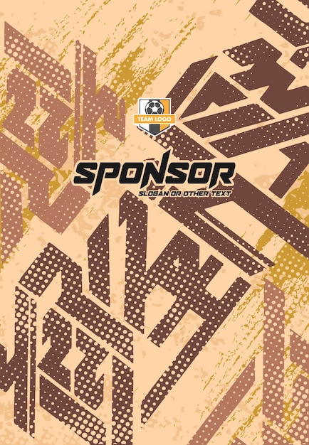 Diseño de estampado deportivo listo para imprimir para sublimación
