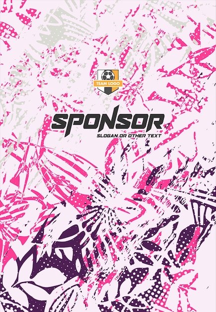 Diseño de estampado deportivo listo para imprimir para sublimación