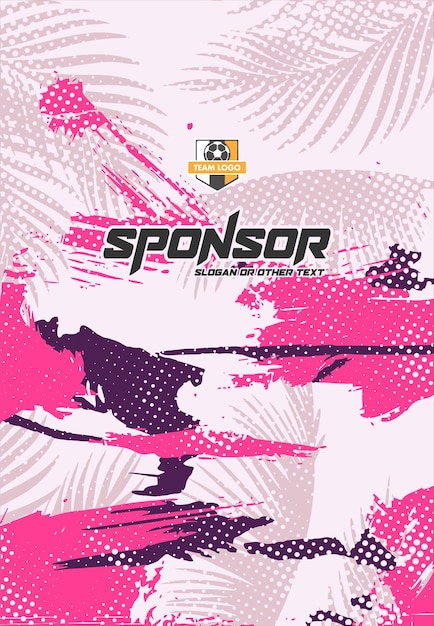 Diseño de estampado deportivo listo para imprimir para sublimación