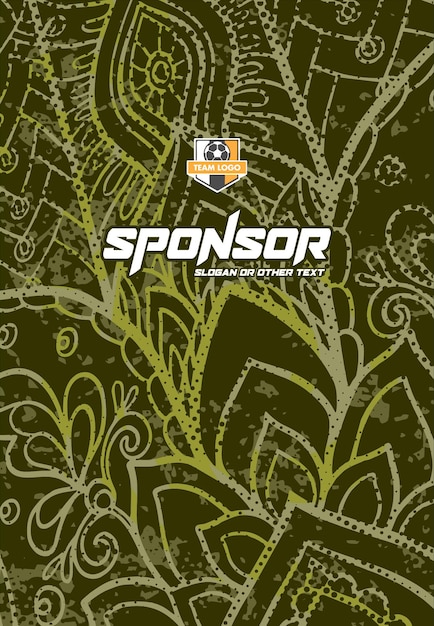 Diseño de estampado deportivo listo para imprimir para sublimación