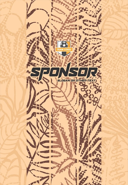 Diseño de estampado deportivo listo para imprimir para sublimación