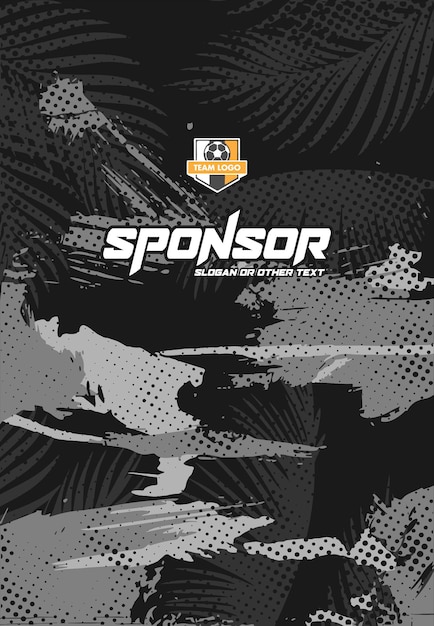Diseño de estampado deportivo listo para imprimir para sublimación