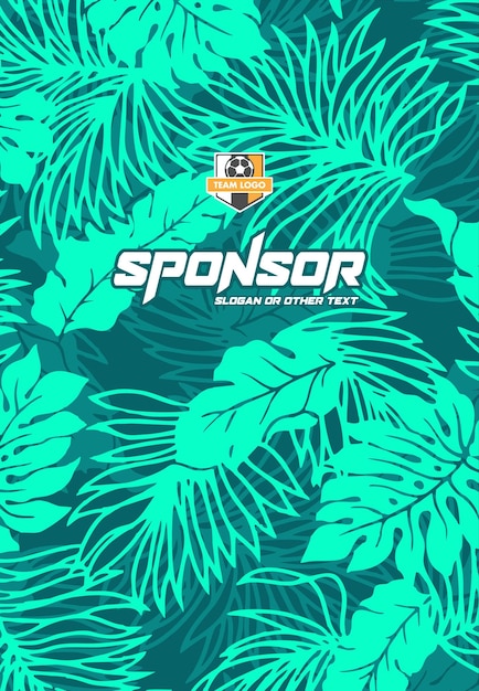 Diseño de estampado deportivo listo para imprimir para sublimación