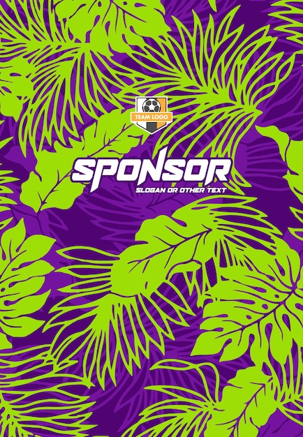 Diseño de estampado deportivo listo para imprimir para sublimación