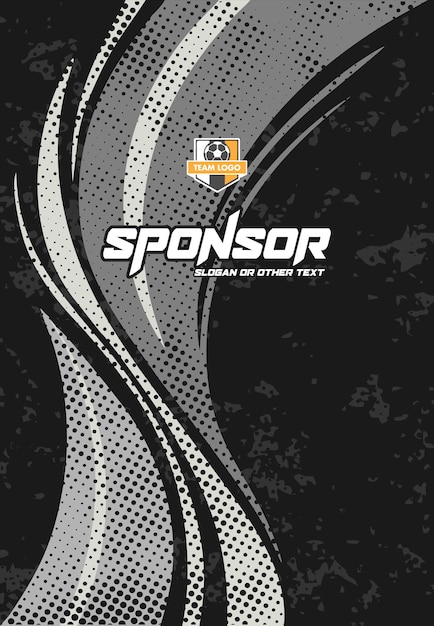 Diseño de estampado deportivo listo para imprimir para sublimación