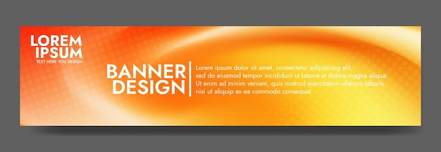 Diseño del estandarte del atardecer dorado