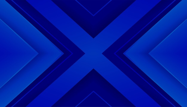 diseño de estandarte de fondo azul moderno decorado con líneas geométricas formas de ilustración vectorial