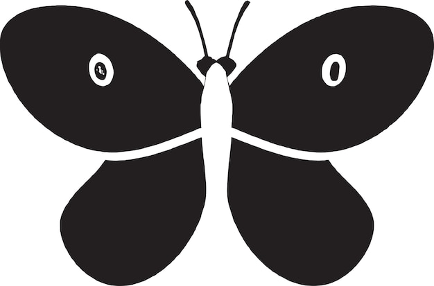 Vector diseño estético del icono vectorial de la mariposa