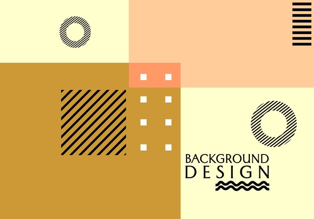diseño estético y de moda de fondo geométrico abstracto marrón pastel para banner de negocios