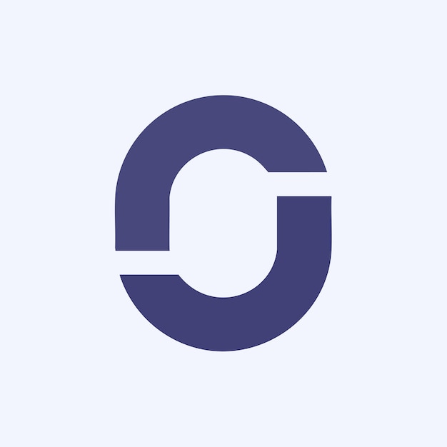 Diseño estilizado del logotipo de la letra O