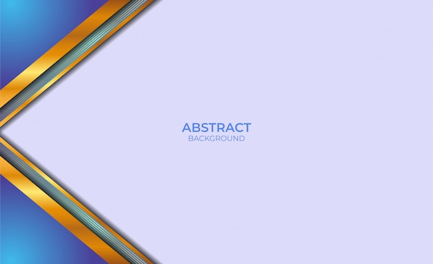 Diseño de estilo abstracto azul y oro