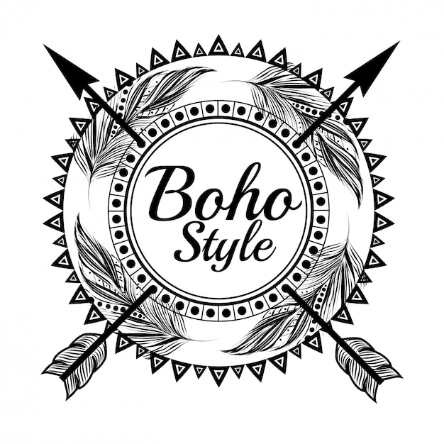 diseño de estilo boho