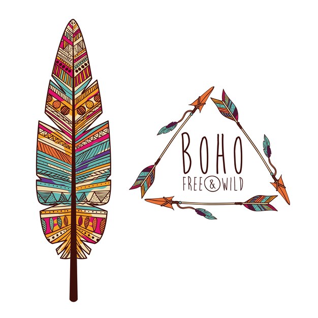 diseño de estilo boho
