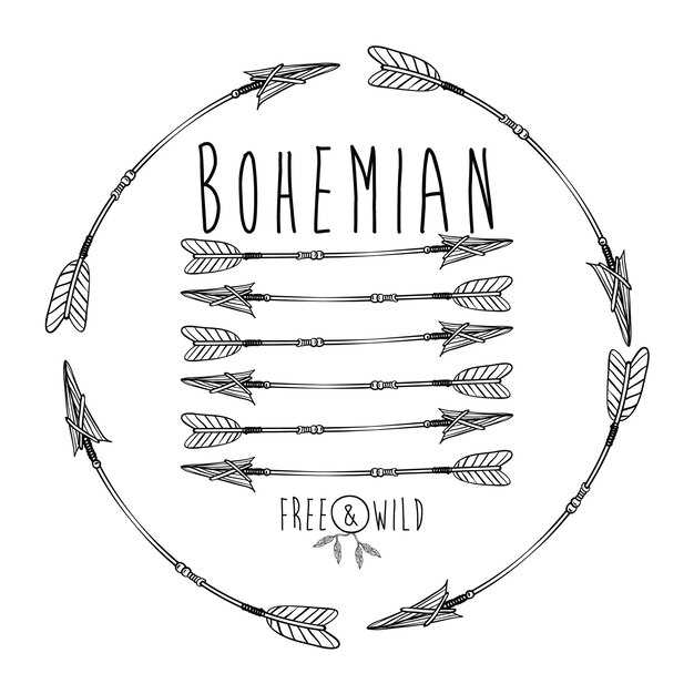 diseño de estilo boho