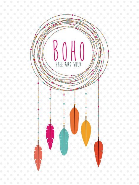 diseño de estilo boho