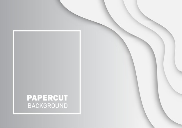 Diseño de estilo de corte de papel para publicidad de marca con fondo abstracto Ilustración vectorial