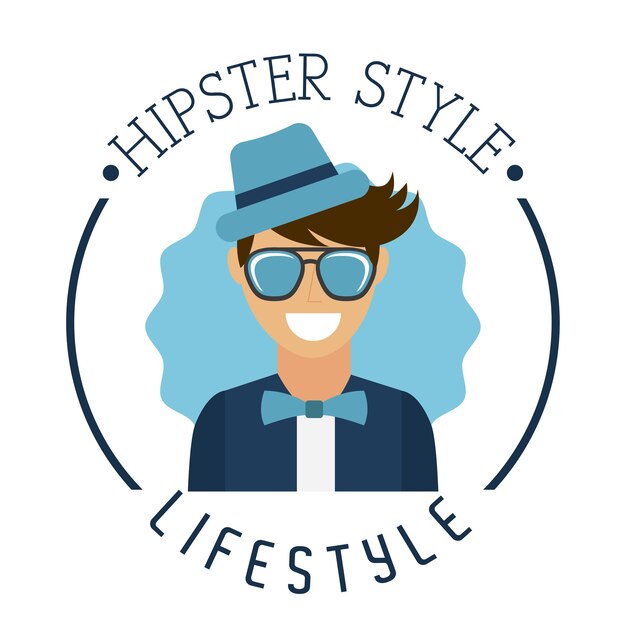 Diseño de estilo hipster