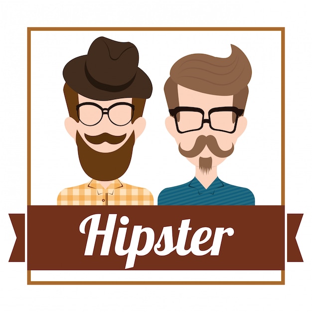 Diseño de estilo hipster