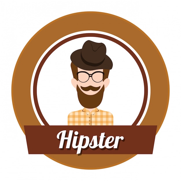 Vector diseño de estilo hipster