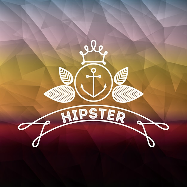 Vector diseño de estilo hipster