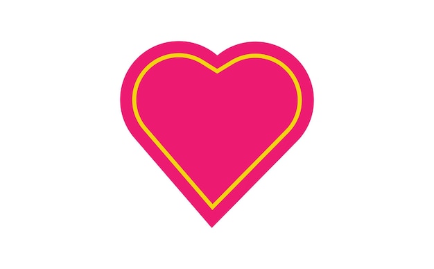 diseño de estilo de icono de amor aislado en fondo blanco