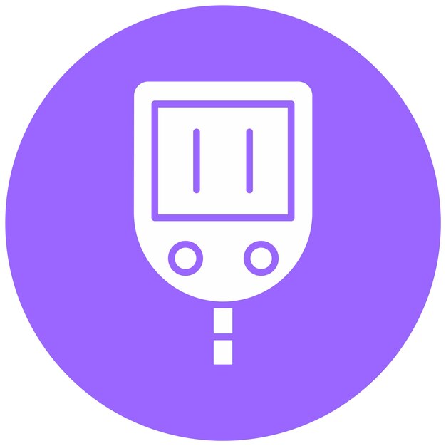 Diseño del estilo del icono de control de glucosa vectorial