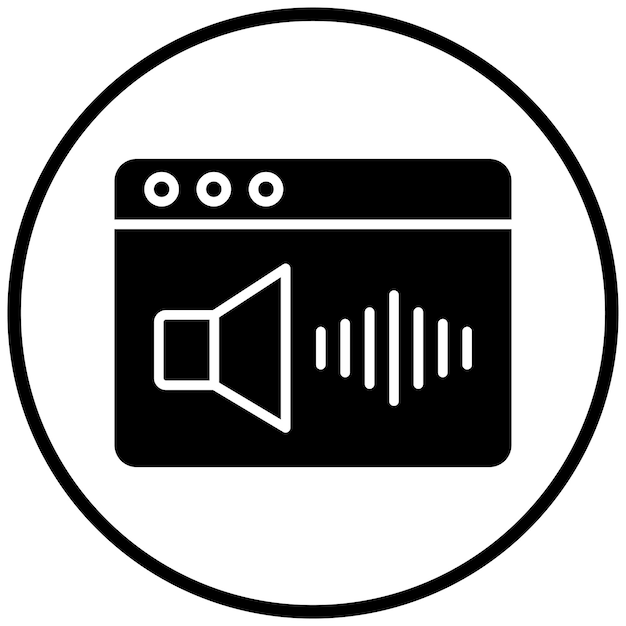 Diseño del estilo del icono de sonido