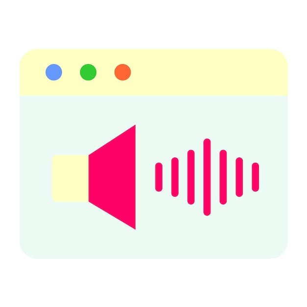 Vector diseño del estilo del icono de sonido