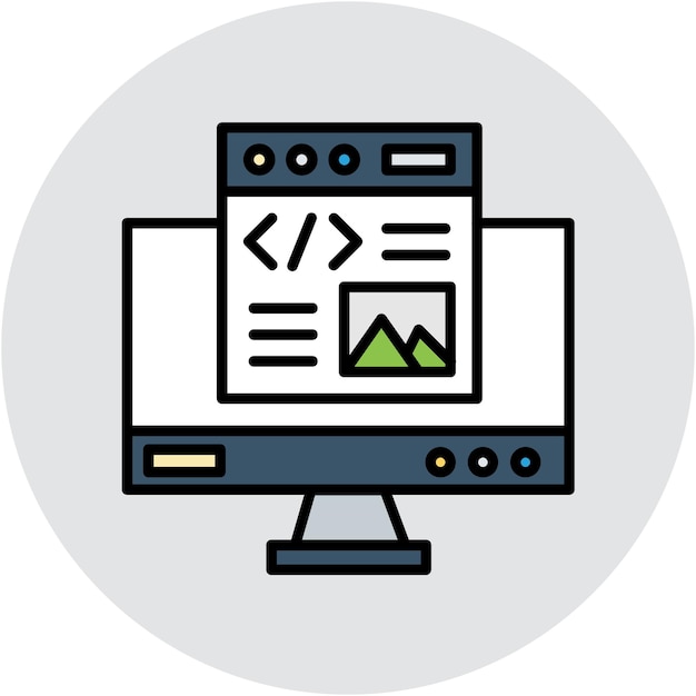 Diseño de estilo de ilustración vectorial web