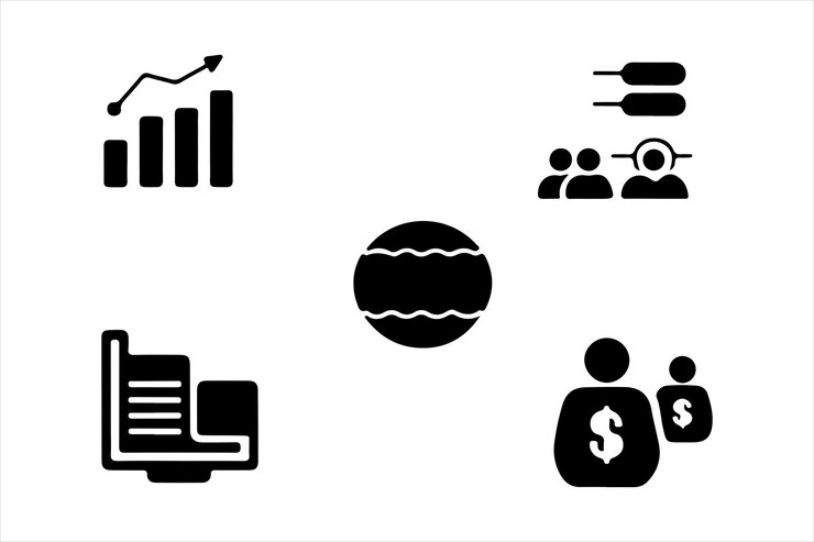 diseño de estilo de logotipo vectorial de icono negro
