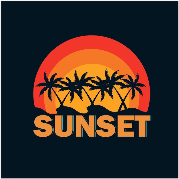 diseño de estilo minimalista con gradiente vectorial del logotipo del sol