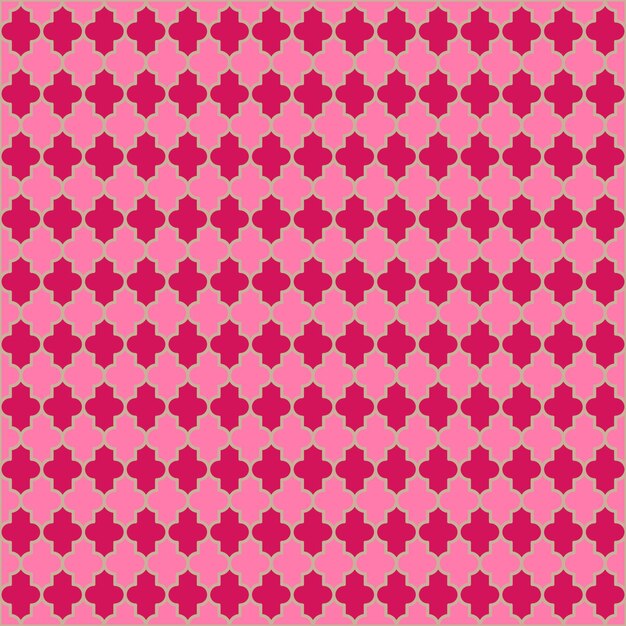Vector diseño de estilo oriental de fondo geométrico rosa