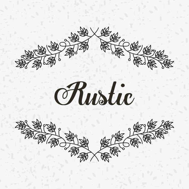 diseño de estilo rústico