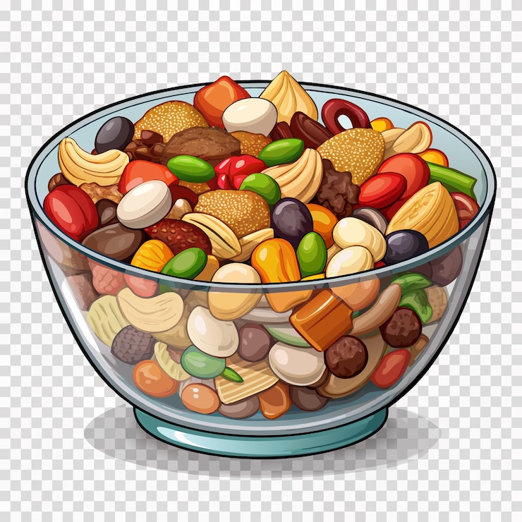 Vector diseño de estilo vectorial de senderos para mezclar bocadillos