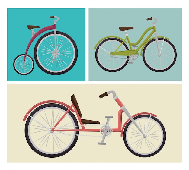 Vector diseño de estilo de vida de la bicicleta