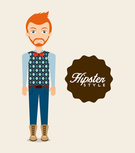 Diseño de estilo de vida hipster