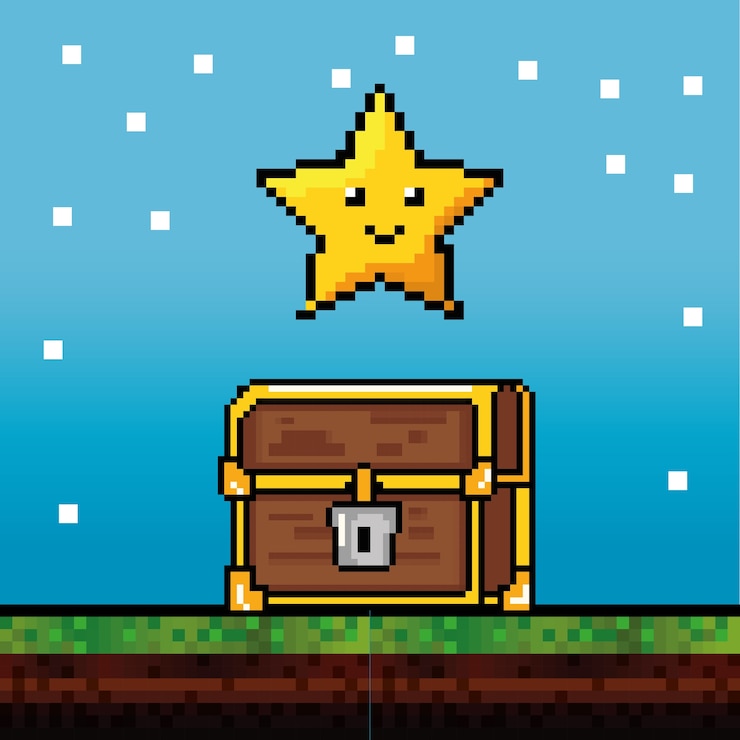 Vector diseño de estrella de videojuego