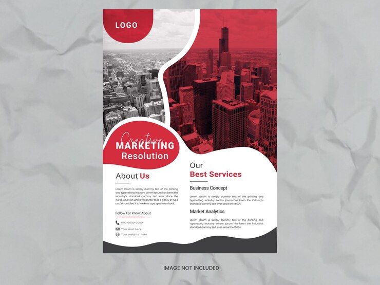Diseño de estudios digitales y folletos de marketing