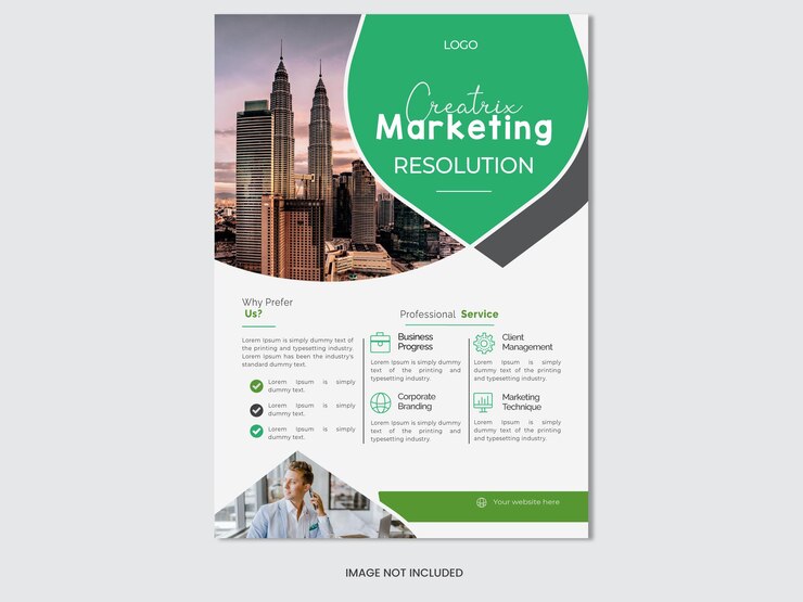 Diseño de estudios digitales y folletos de marketing