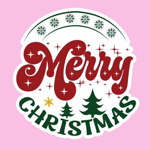 Diseño de etiqueta de Navidad