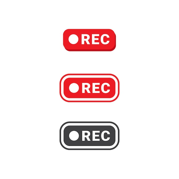 diseño de etiqueta de registro en vector de video