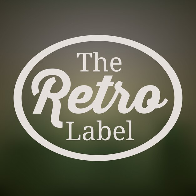 Diseño de etiqueta retro y vintage