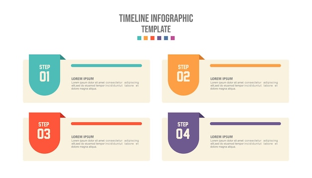 Vector diseño de etiquetas infográficas vectoriales con iconos y 4 opciones o pasos