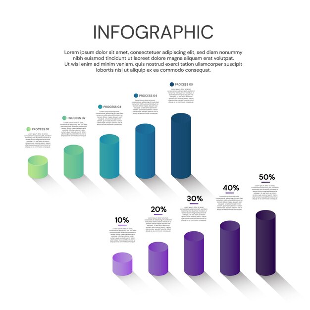 Diseño de etiquetas infográficas vectoriales con iconos. Diagrama de flujo del concepto de negocio, diagrama, morfismo, gráfico 3D