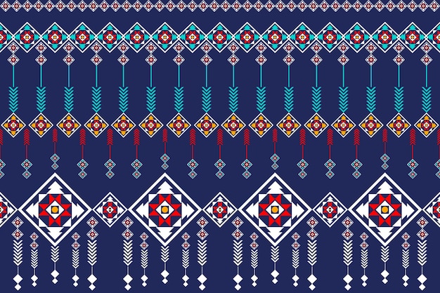 Diseño étnico geométrico Estilo de tela de diseño etnico geométrica