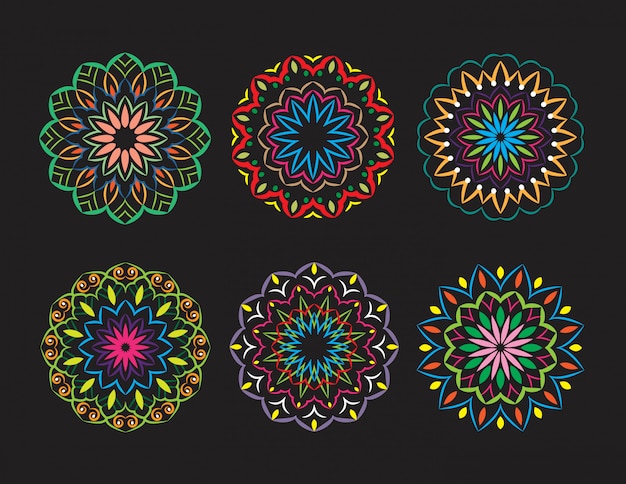 Diseño étnico de mandala ornamental