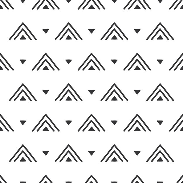 Diseño étnico de patrones sin fisuras para alfombras de ropa de tela de papel tapiz